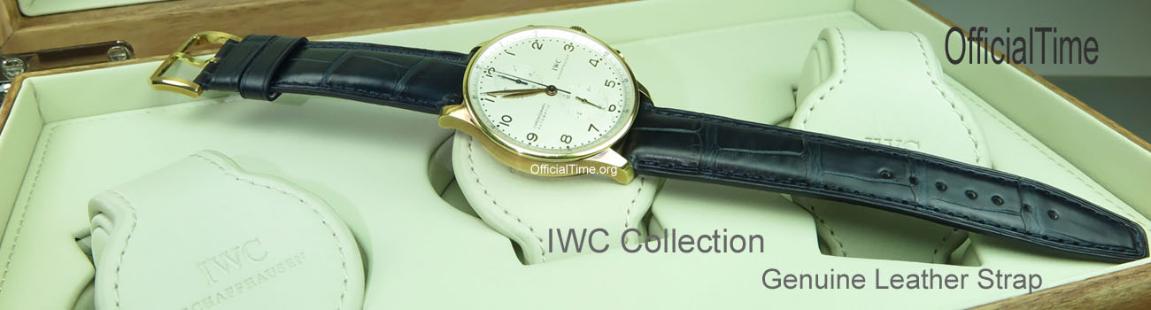 OfficialTime Genuine Alligator Leather Strap for IWC